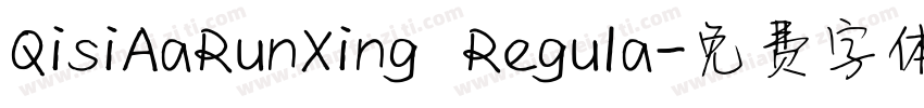 QisiAaRunXing Regula字体转换